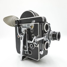Paillard Bolex H16 Reflex REX 16mm Cine Film Camera & Pizar 25mm f/1.5 RX Lens