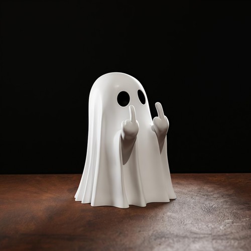 New middle finger - new, ghost