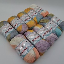 Papatya Sundae Variegated Knitting Crochet Yarn 10 X100g Balls -04