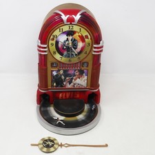 BRADFORD EXCHANGE ELVIS PRESLEY ROCK 'N ROLL CUCKOO CLOCK SOUND LIGHT RARE RETRO