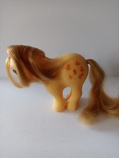 Vintage My Little Pony G1 Flat Feet Butterscotch 1980's Good Condition Lot 133