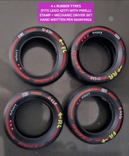 Set 4 x PERSONALISED Rubber