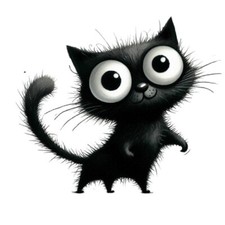 9X9cm Car Sticker Funny Black