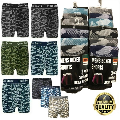 Men boxer shorts camouflage - shorts,