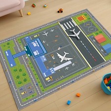 Airport Play Rug, Kids Plane