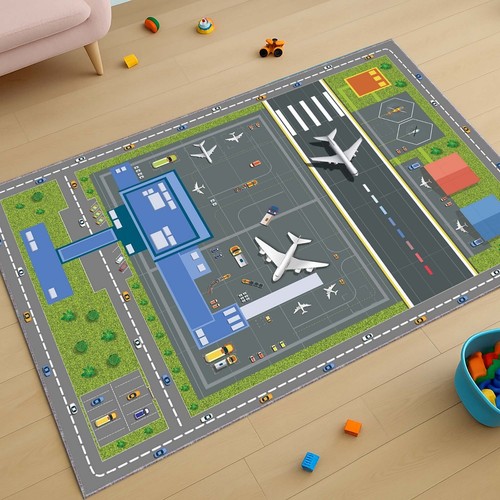 Airport play rug - airport, kids
