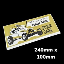 NEWTON ABBOT CIRCUITS AUTO VINYL STICKER STOCK CAR BANGER HOT ROD RACING RALLY 