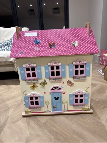 Aldi wooden toy dolls house - dolls,