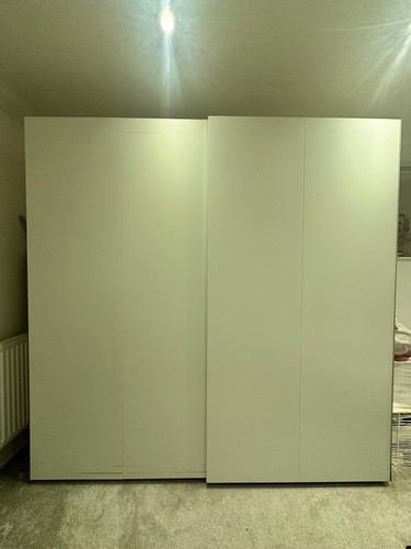 White wardrobe double door