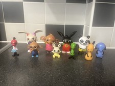 Golden Bear Bing Bunny Full Set Of 10 Toy Figures / Characters Bing And Friends