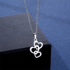 Ladies heart necklace polished - heart,