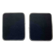 Rear car seat carpet mats Mercedes Benz Black grey edging