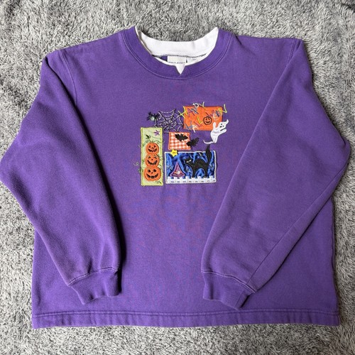 Vtg halloween sweatshirt - vtg,