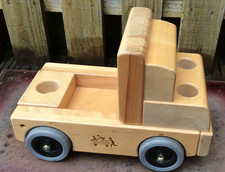 Large Heavy Community Playthings Wooden Truck 12.5" x 8" high