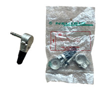 Two (2) Neutrik  NP3RC - 6.35mm 1/4" Right Angle Jack Plug Silver