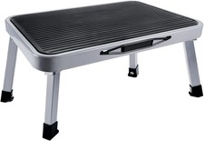 Anti Slip Folding Metal Step Stool Foldable Collapsible Kitchen Steel Sturdy