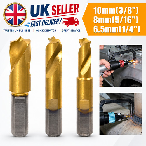 3pc spot weld drill - drill, bits