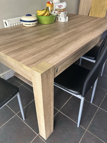 Light wood effect extendable - light, wood-effect