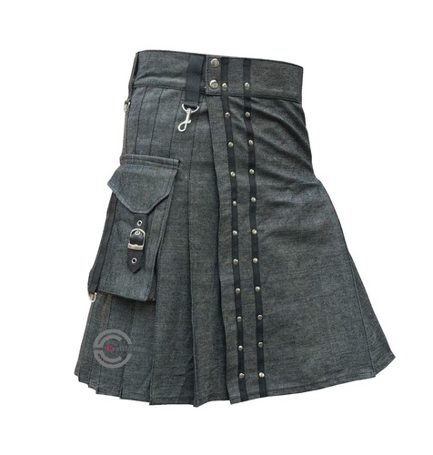 Scottish black denim men - denim,