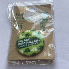 We Are MacMillan Fabric Pin Badge. 