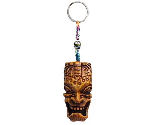 Kane tiki head keychain - kane,