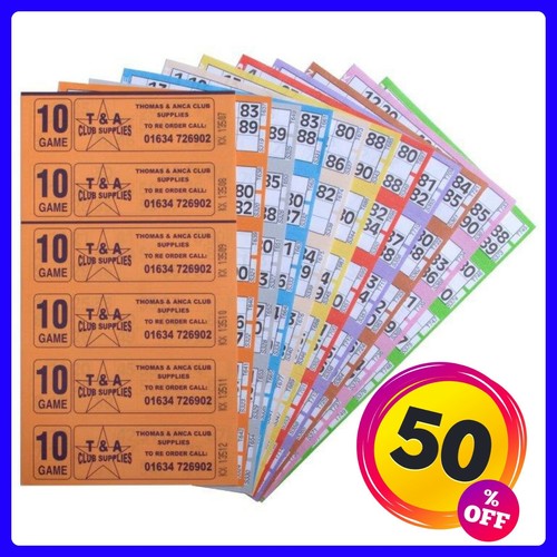Bingo tickets - bingo, books