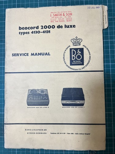 Beocord 2000 luxe types - b&o,