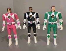 Rare Original Power Rangers Flip Head 5" Action Figures job lot 1993 Bandai