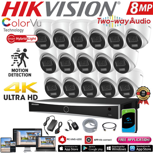 Hikvision cctv 8mp nvr - 4k,