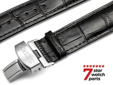 For SEIKO Watch BLACK Leather