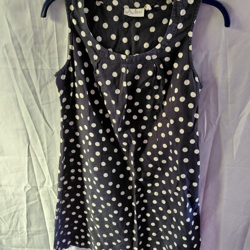 Adini black white - white, pokadot