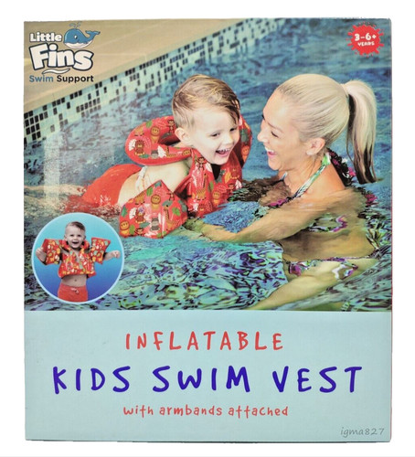 Inflatable kids swim vest with - kids,