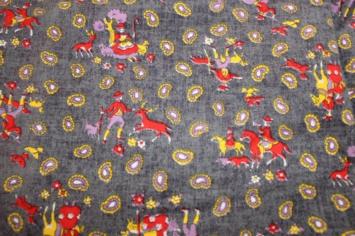 Vintage 1950s novelty - 1950s, fabric