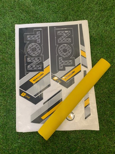 Cricket bat sticker - , embossed