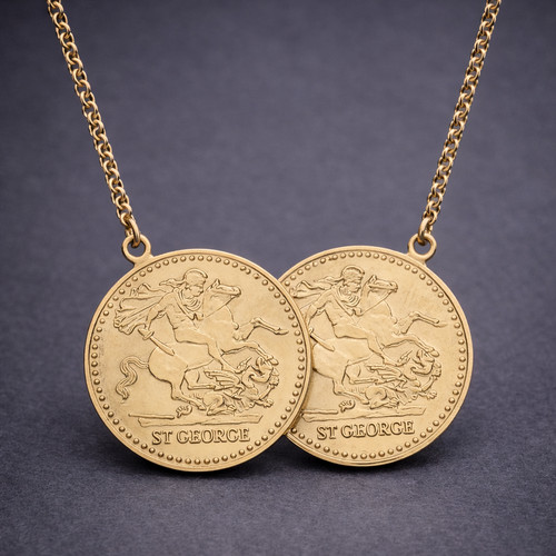 Full sovereign necklace 9ct - sovereign,