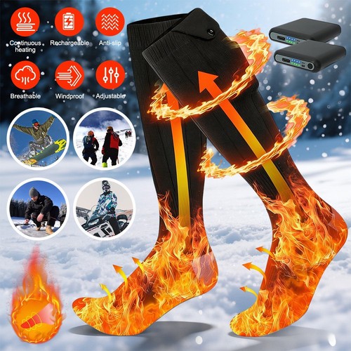 Rechargeable heated socks for - heated,