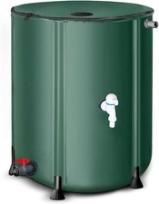 Collapsible Garden Water Butt 52Gal Portable Rain Barrel Grey