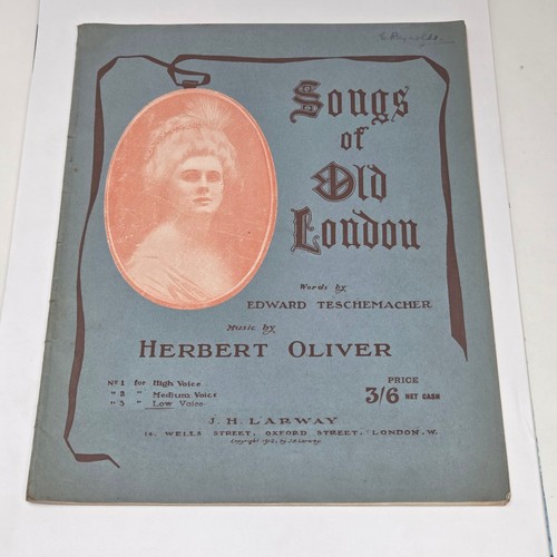 Songs old london sheet - songs,