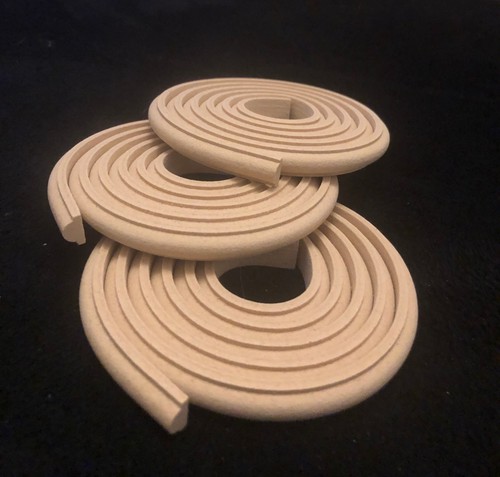 Heat bendable wood trims - heat,