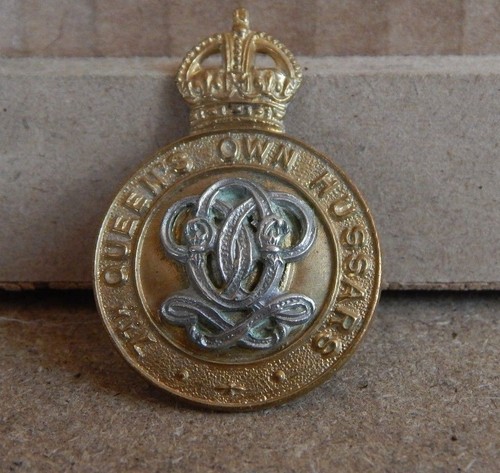 Ww2 queens own hussars collar - own,
