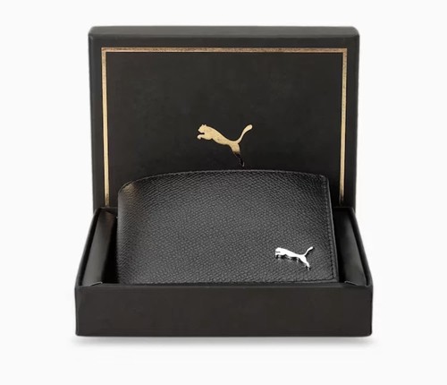 Puma fold textured leather - bi-fold,