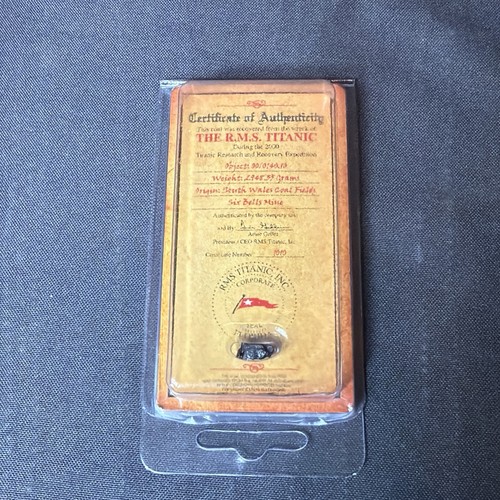 1912 coal from the titanic - coal, ~