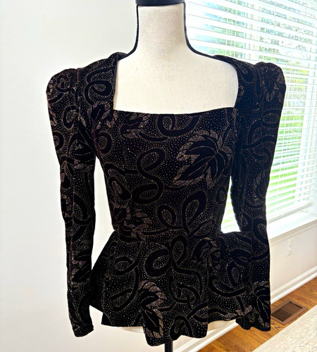 Vtg 80s patra black - patra, velvet