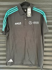 Mercedes AMG AMD Petronas F1 Team Adidas Polo Shirt Genuine XS M L XL NEW UK