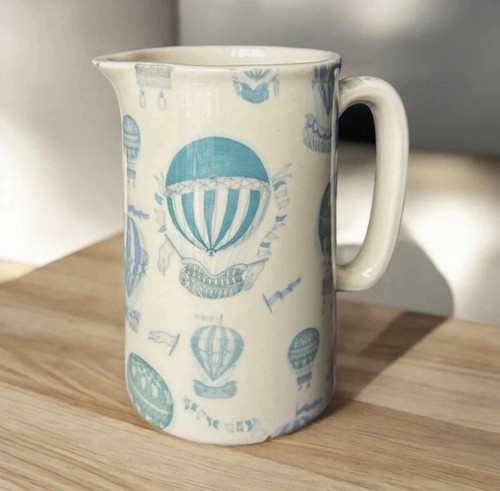 Vintage hot air balloon chintz - air,