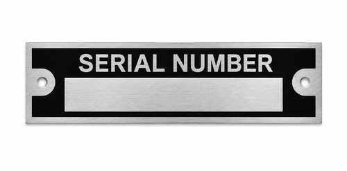 Personalised serial number - personalised,