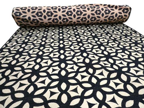 Charcoal retro geometric - charcoal,