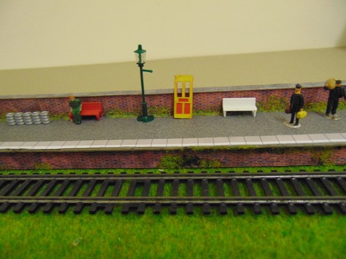 Model railway station - model,