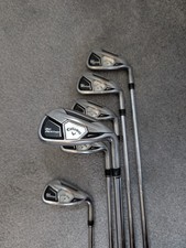 Callaway Big Bertha 2015 Irons 5-PW Stiff Flex 1.75 Extended Shafts NEW GRIPS 