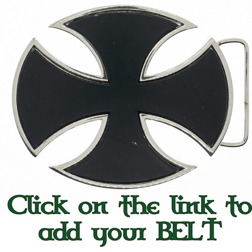 Iron cross belt buckle biker - cross,
